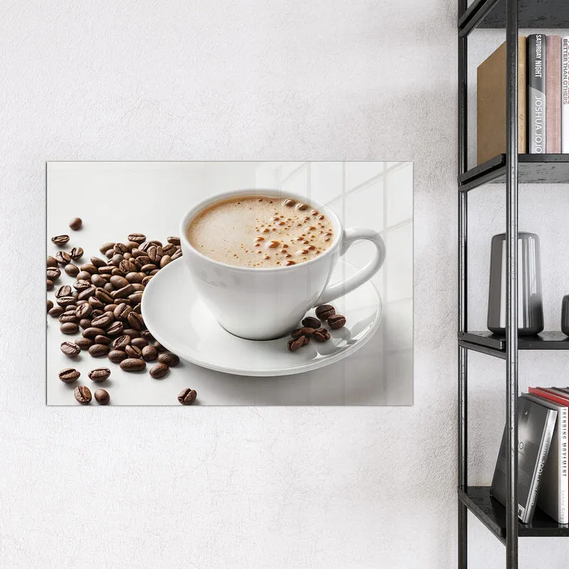 Magnettafel - Kaffee mit Milchschaum