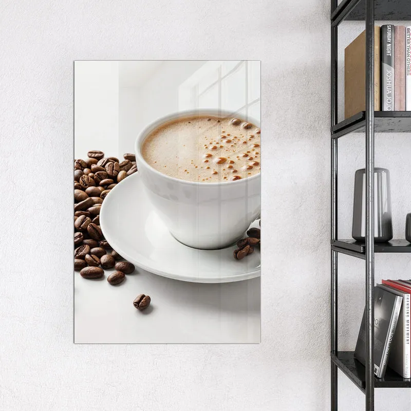 Magnettafel - Kaffee mit Milchschaum