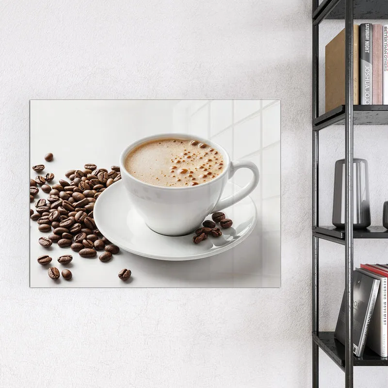 Magnettafel - Kaffee mit Milchschaum