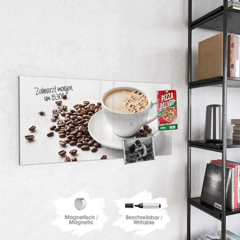 Magnettafel - Kaffee mit Milchschaum