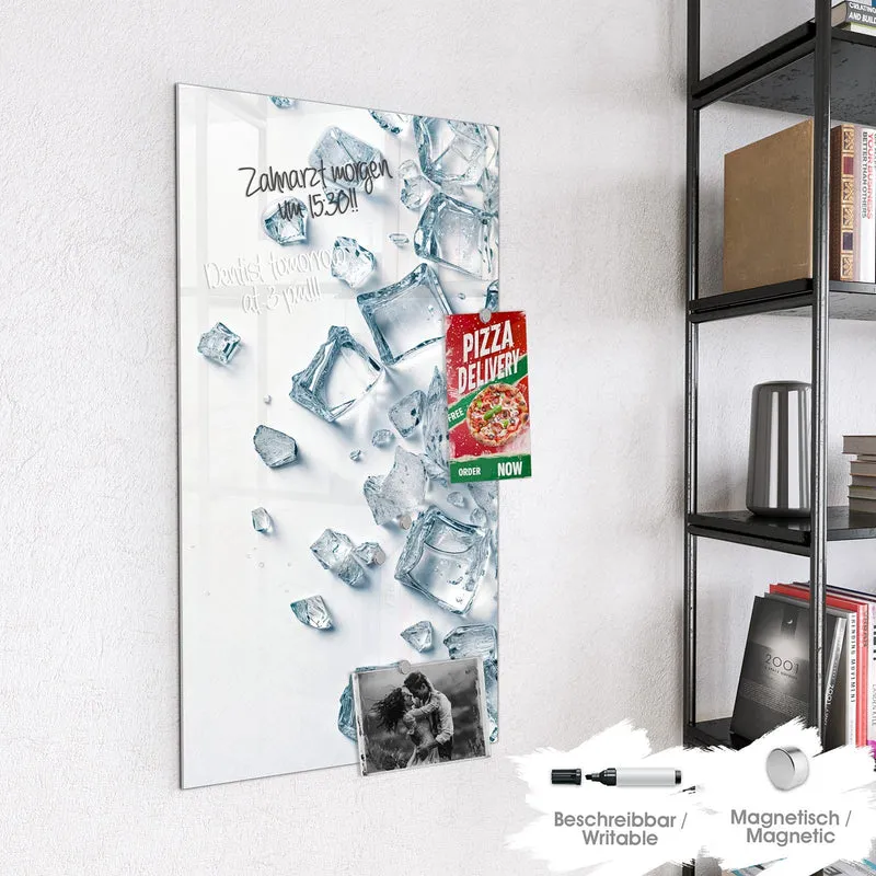 Magnettafel - Verstreute Eiswürfel