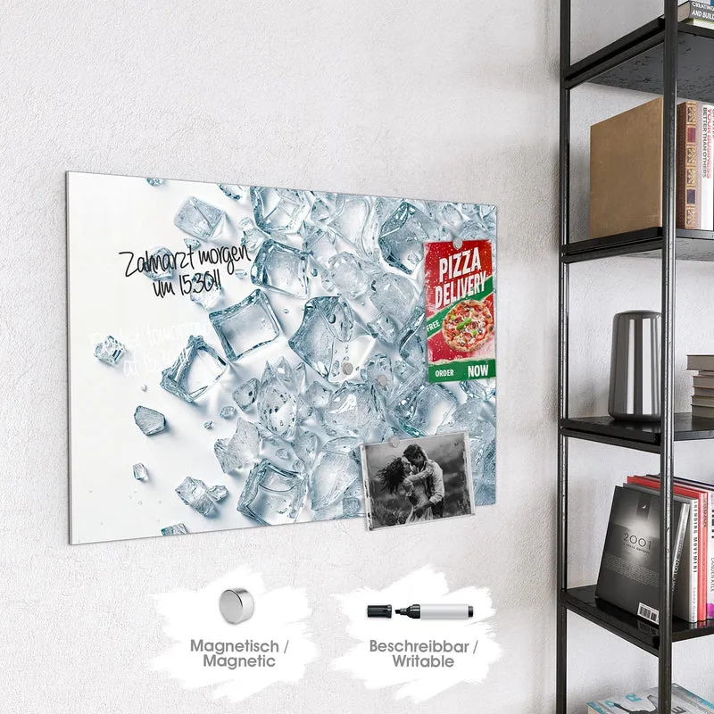 Magnettafel - Verstreute Eiswürfel