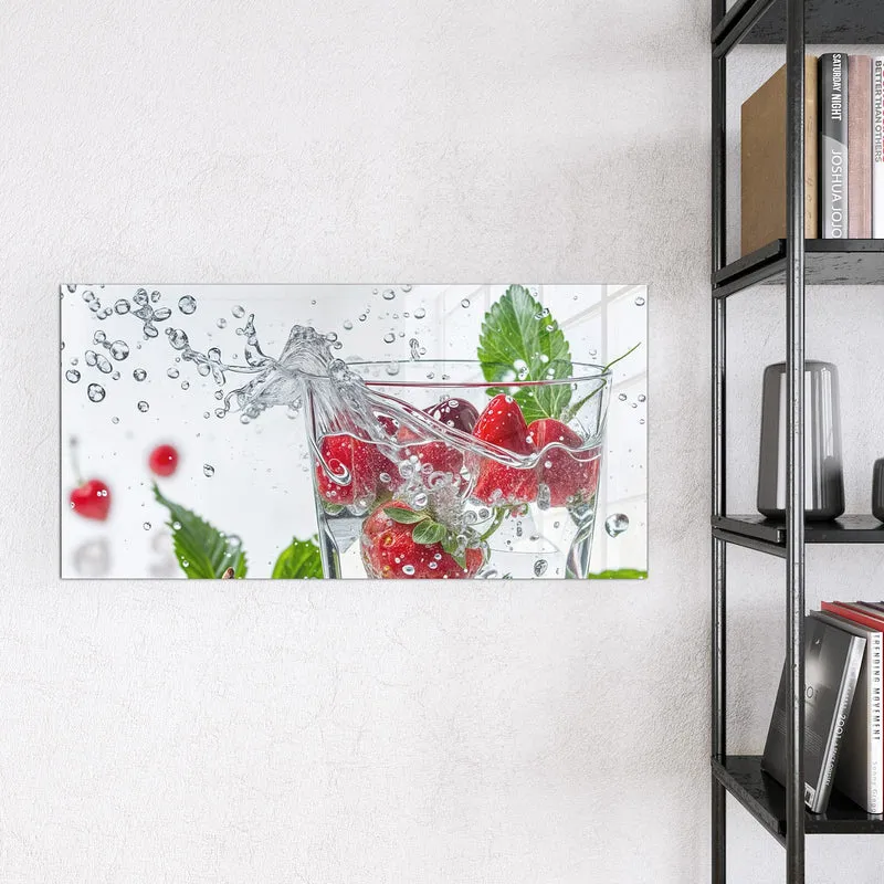 Magnettafel - Erdbeeren und Kirschen