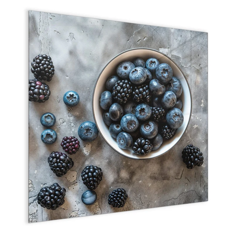 Magnettafel - Schale mit Blaubeeren