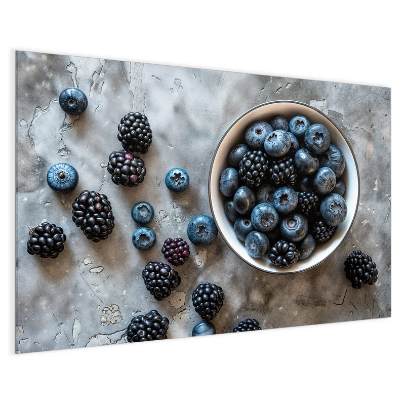 Magnettafel - Schale mit Blaubeeren
