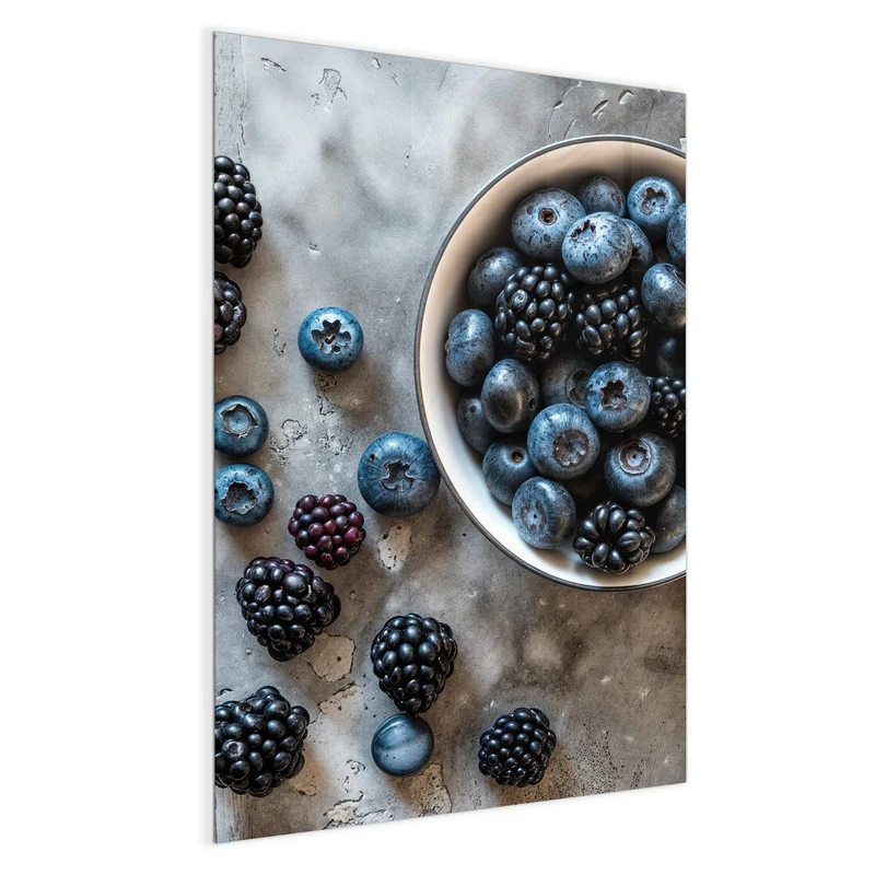 Magnettafel - Schale mit Blaubeeren
