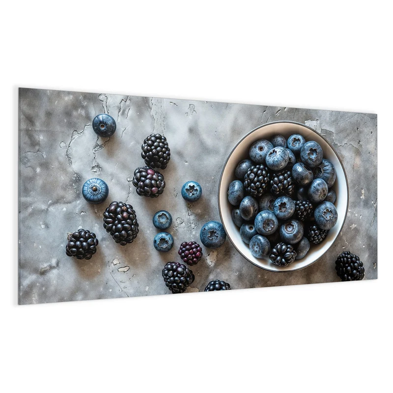 Magnettafel - Schale mit Blaubeeren