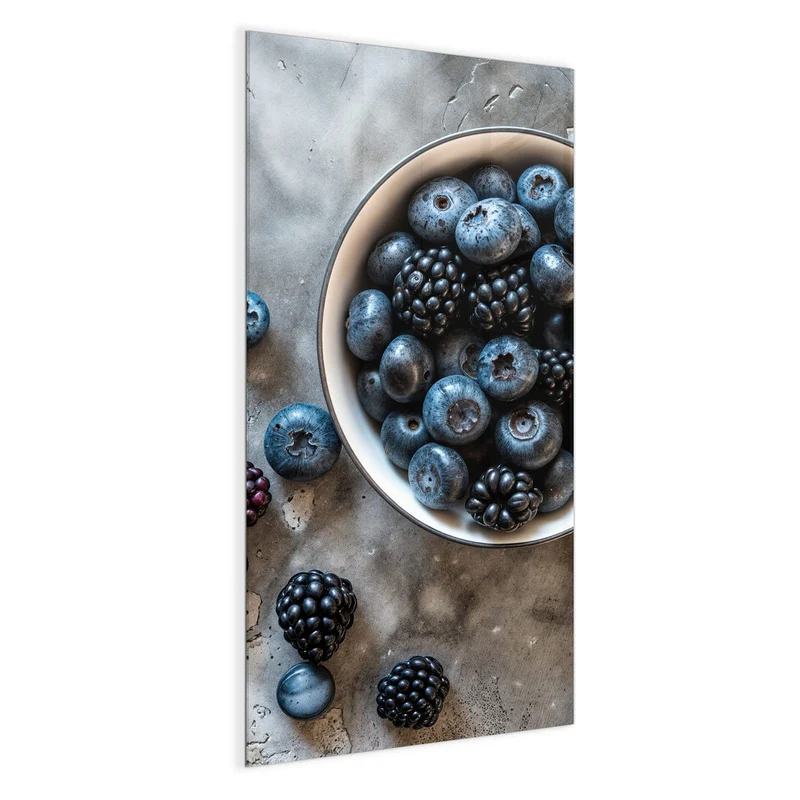 Magnettafel - Schale mit Blaubeeren