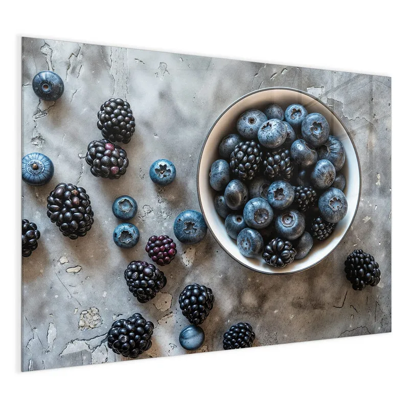 Magnettafel - Schale mit Blaubeeren