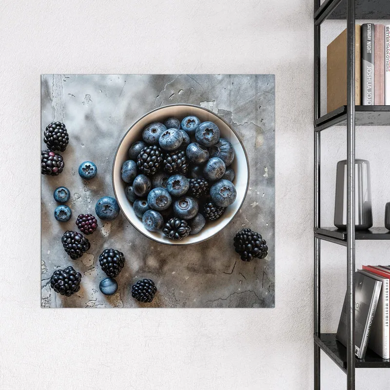 Magnettafel - Schale mit Blaubeeren