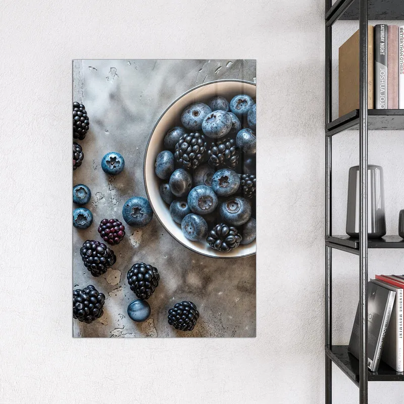 Magnettafel - Schale mit Blaubeeren