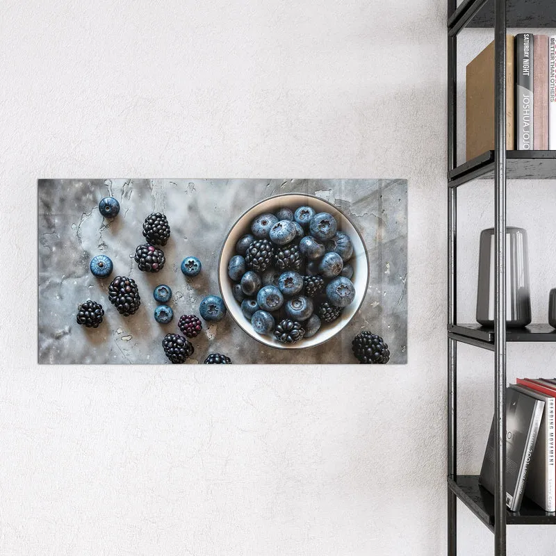 Magnettafel - Schale mit Blaubeeren