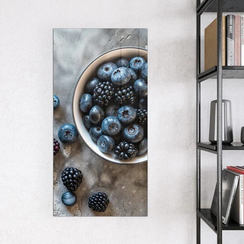 Magnettafel - Schale mit Blaubeeren