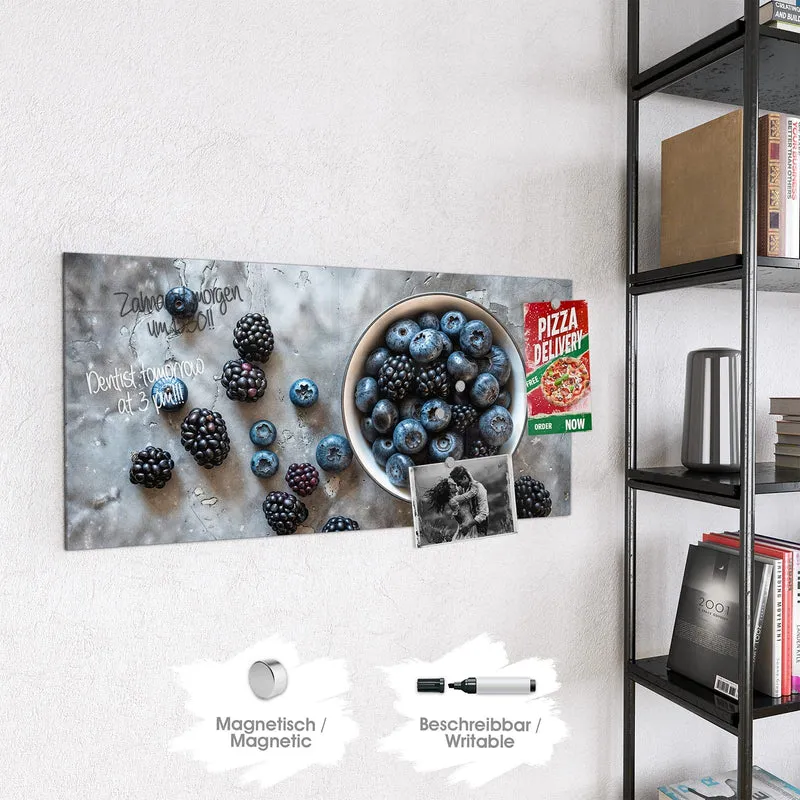 Magnettafel - Schale mit Blaubeeren