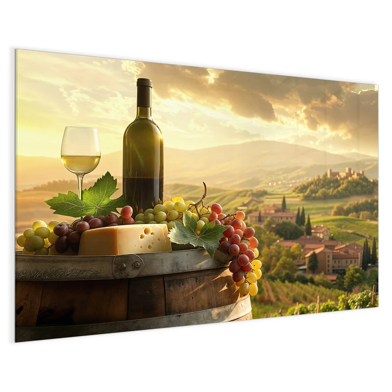 Magnettafel - Wein und Käse