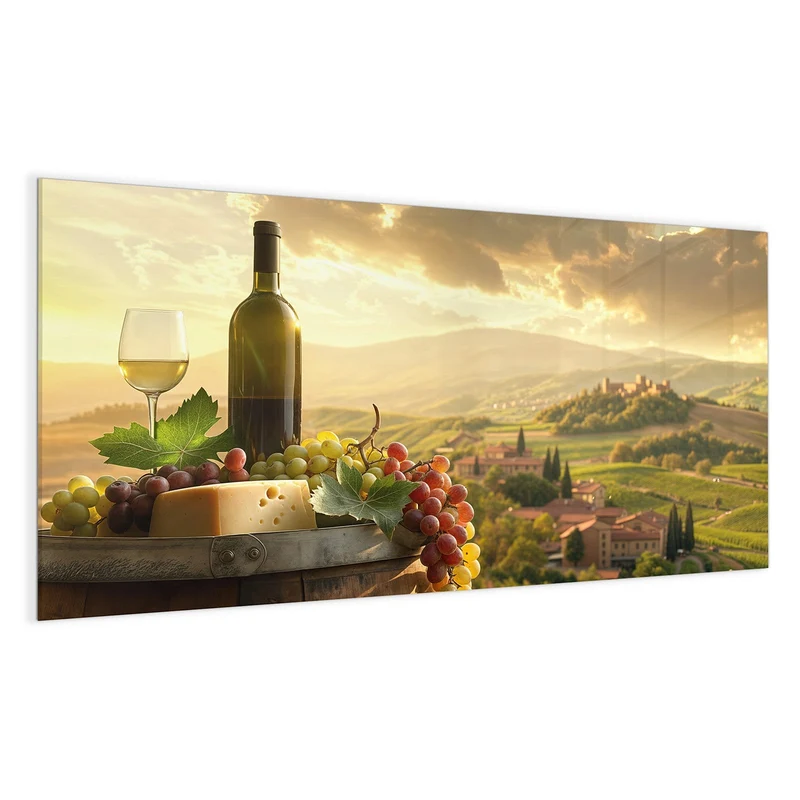Magnettafel - Wein und Käse