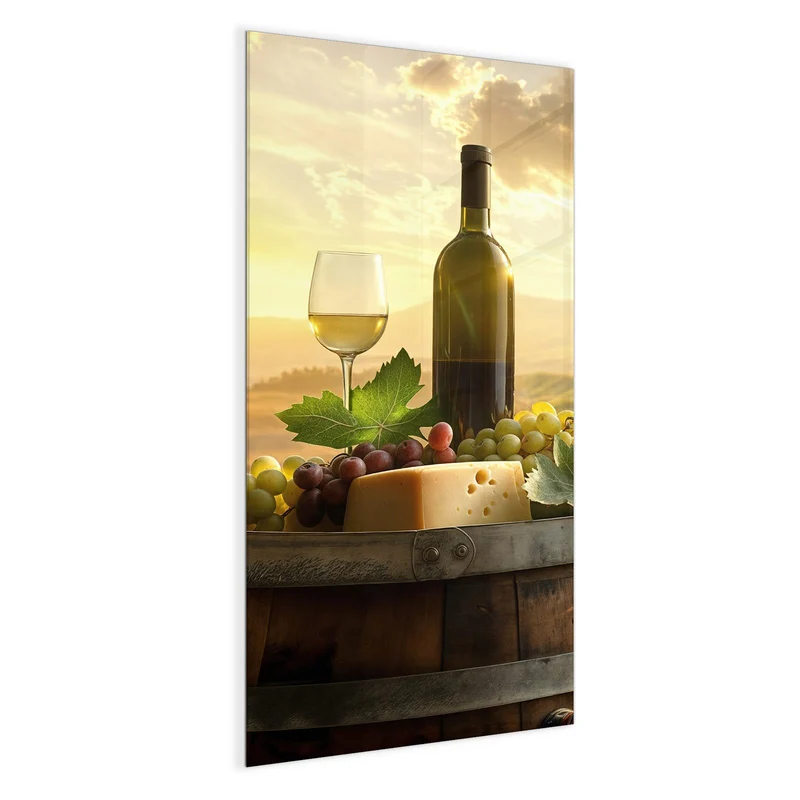 Magnettafel - Wein und Käse
