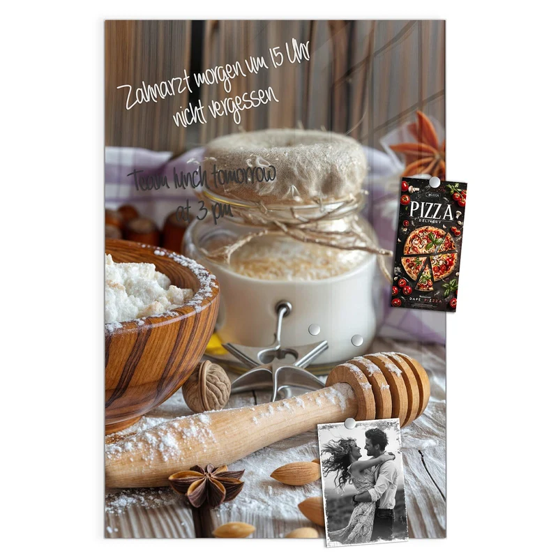 Magnettafel - Rustikales Backen