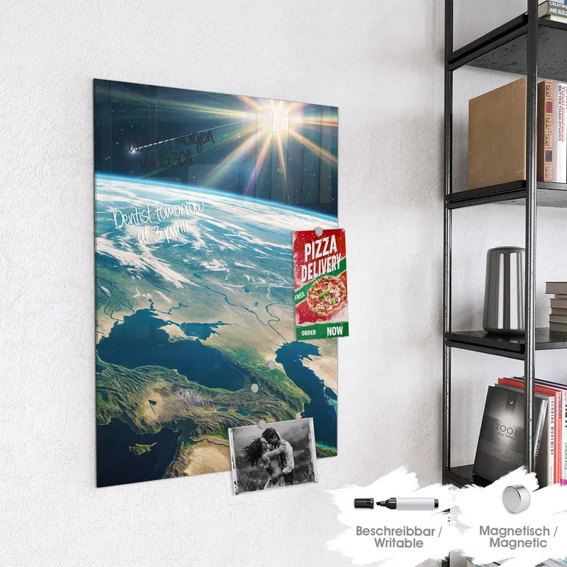Magnettafel - Blauer Planet