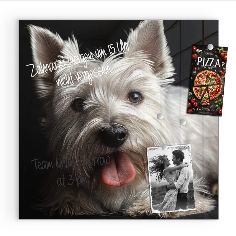 Magnettafel - Weißer Terrier