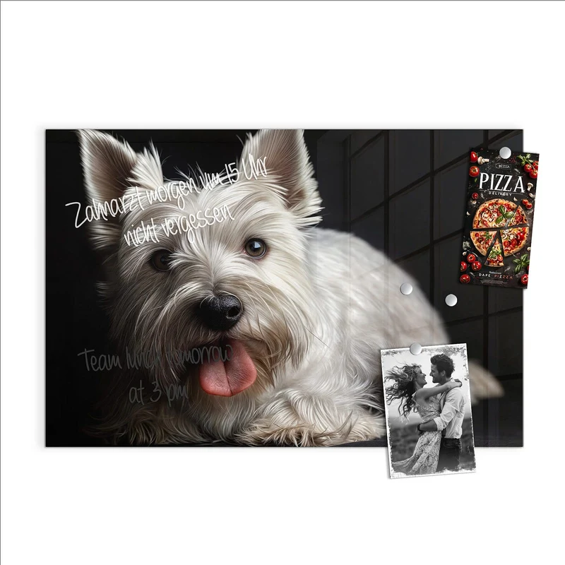 Magnettafel - Weißer Terrier