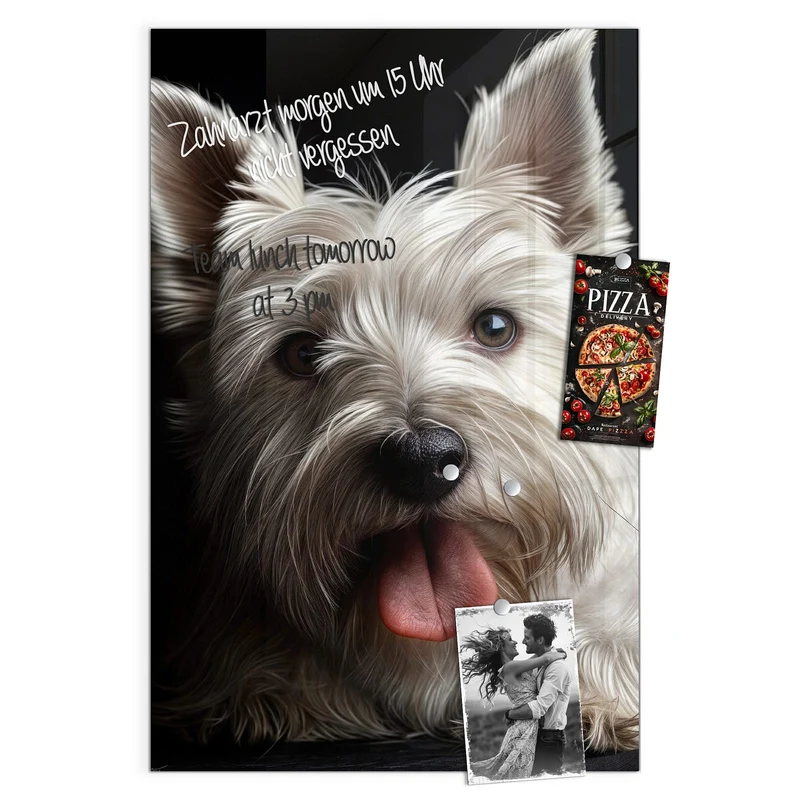 Magnettafel - Weißer Terrier