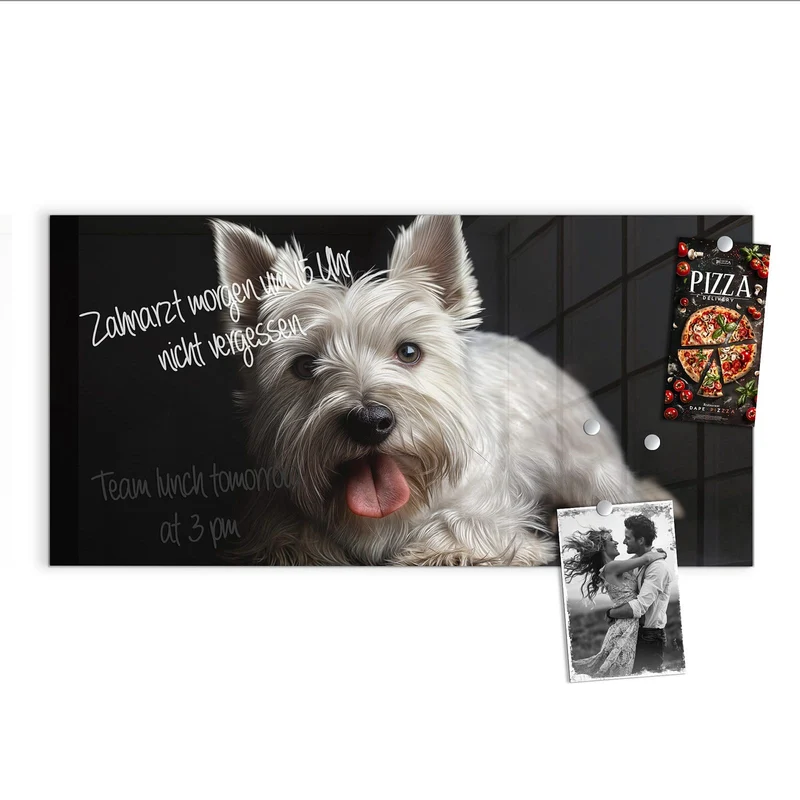 Magnettafel - Weißer Terrier