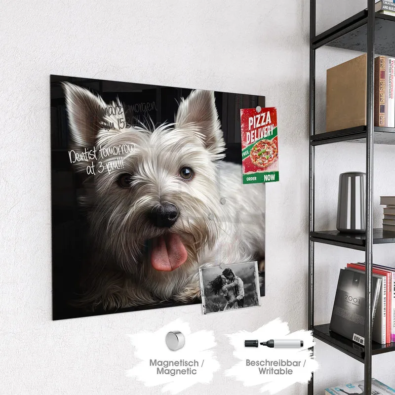 Magnettafel - Weißer Terrier