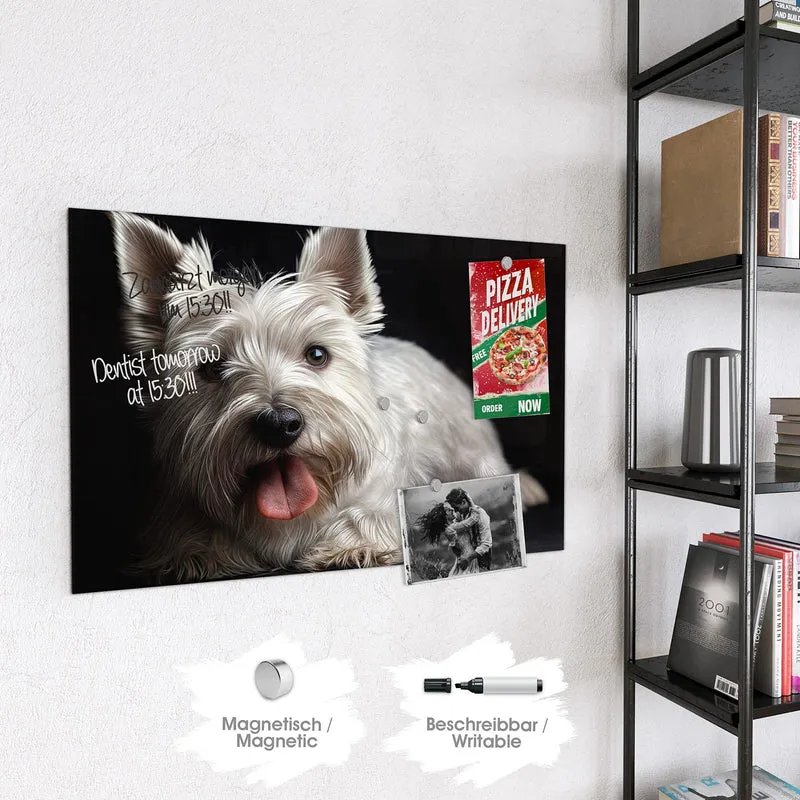 Magnettafel - Weißer Terrier
