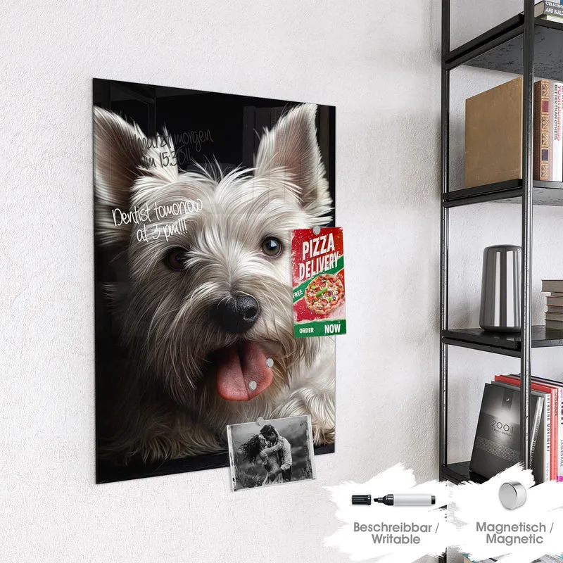 Magnettafel - Weißer Terrier