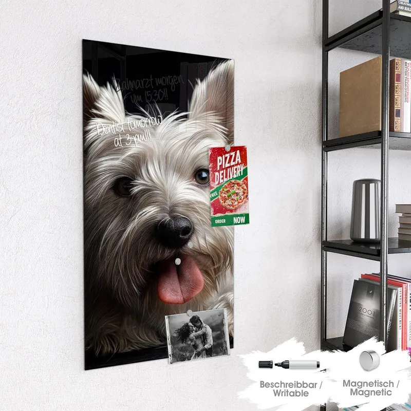 Magnettafel - Weißer Terrier