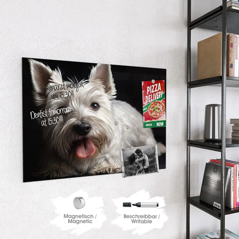 Magnettafel - Weißer Terrier