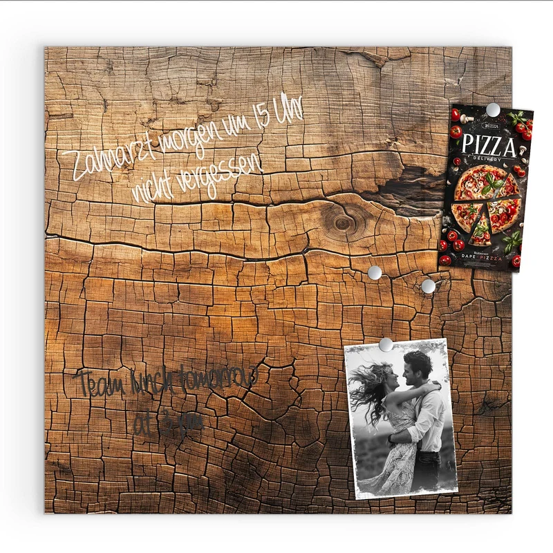 Magnettafel - Vintage Holzmaserung