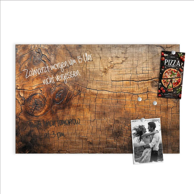 Magnettafel - Vintage Holzmaserung
