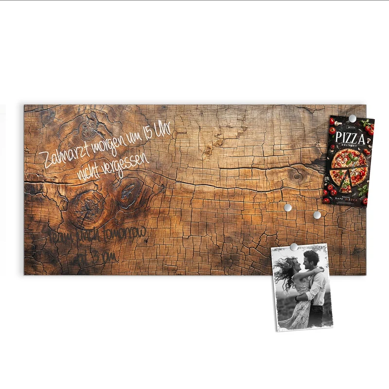 Magnettafel - Vintage Holzmaserung