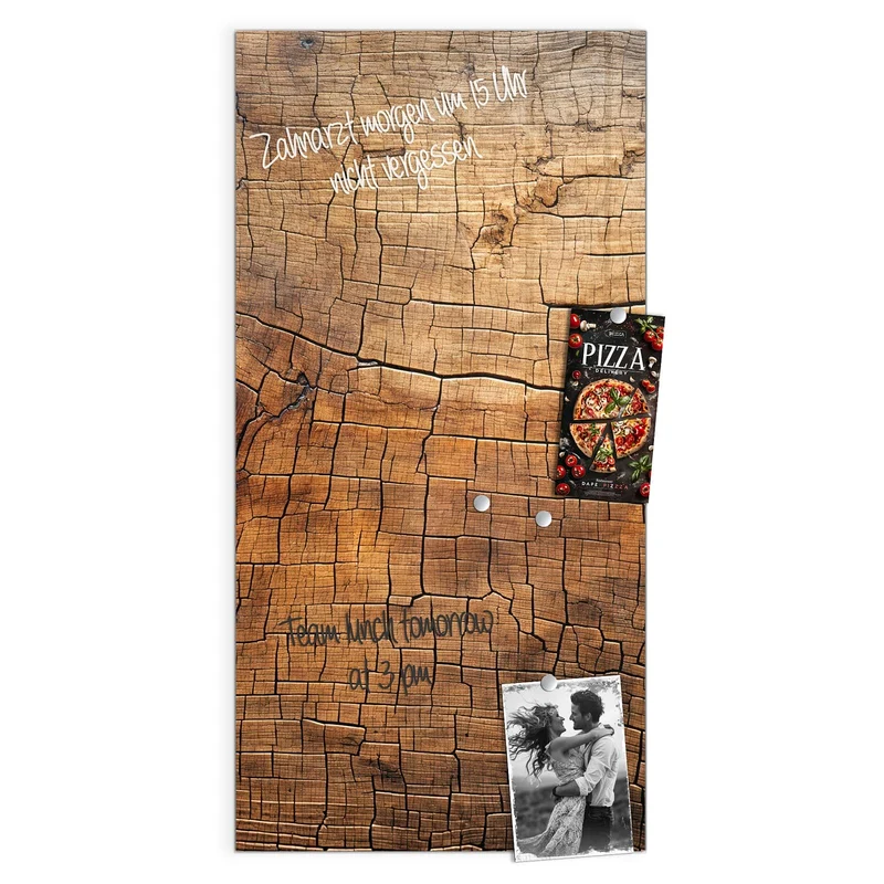 Magnettafel - Vintage Holzmaserung