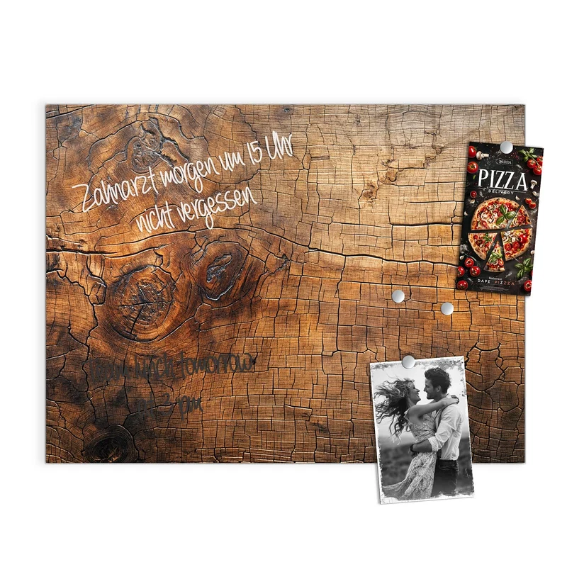 Magnettafel - Vintage Holzmaserung