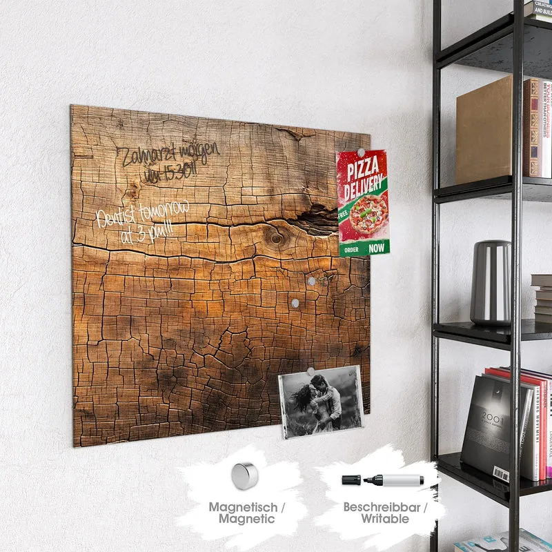 Magnettafel - Vintage Holzmaserung