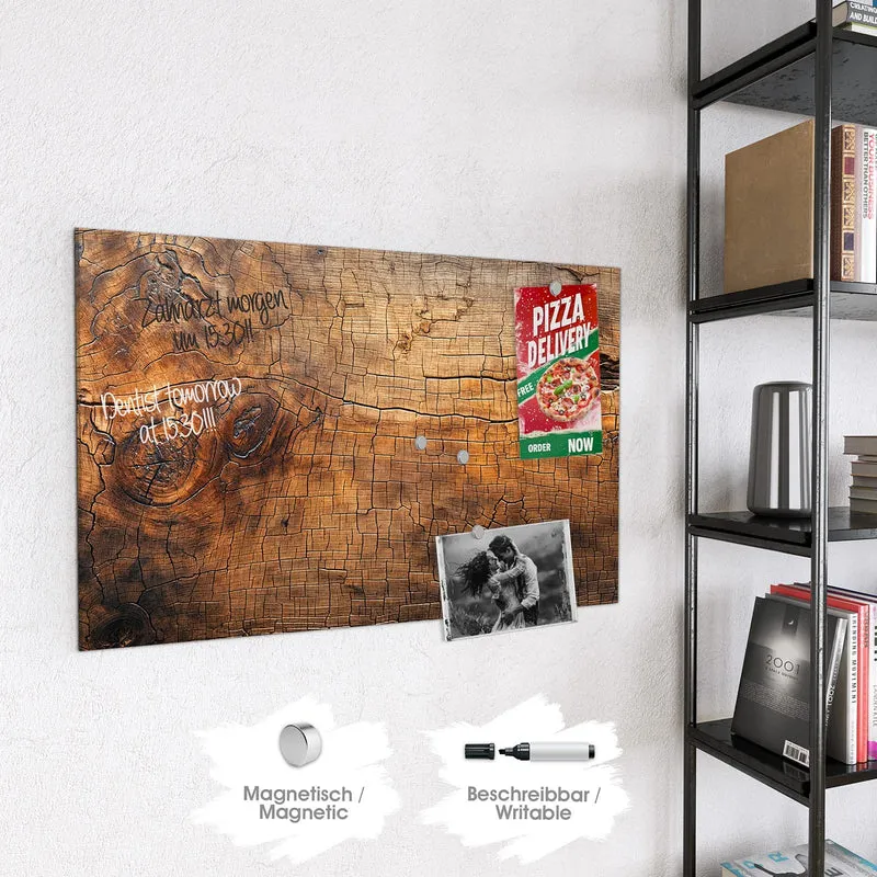 Magnettafel - Vintage Holzmaserung