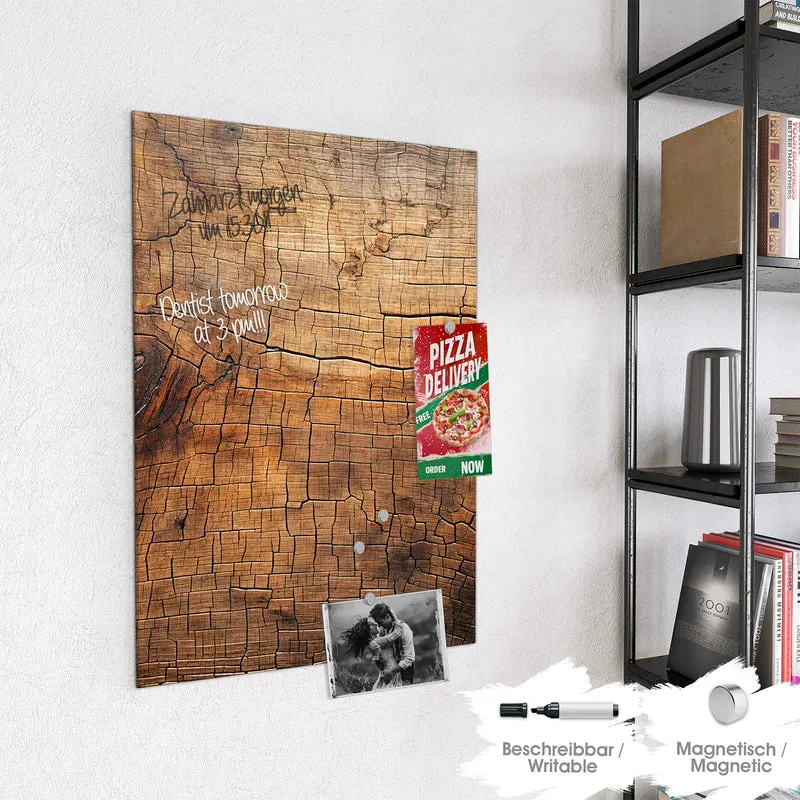 Magnettafel - Vintage Holzmaserung