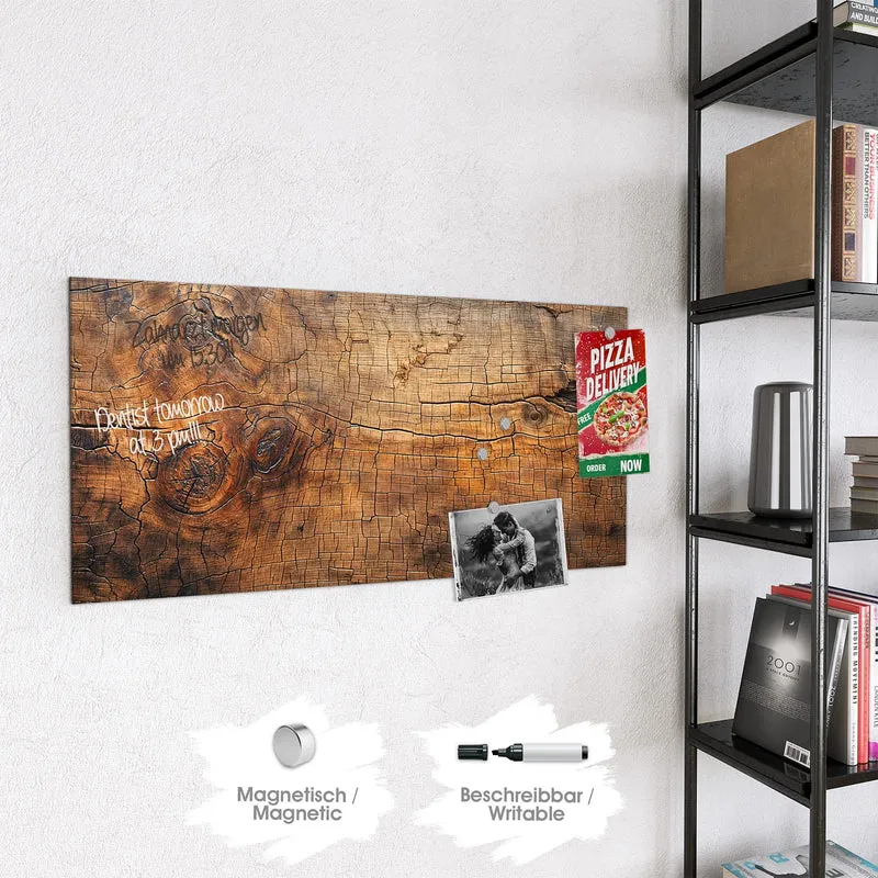 Magnettafel - Vintage Holzmaserung