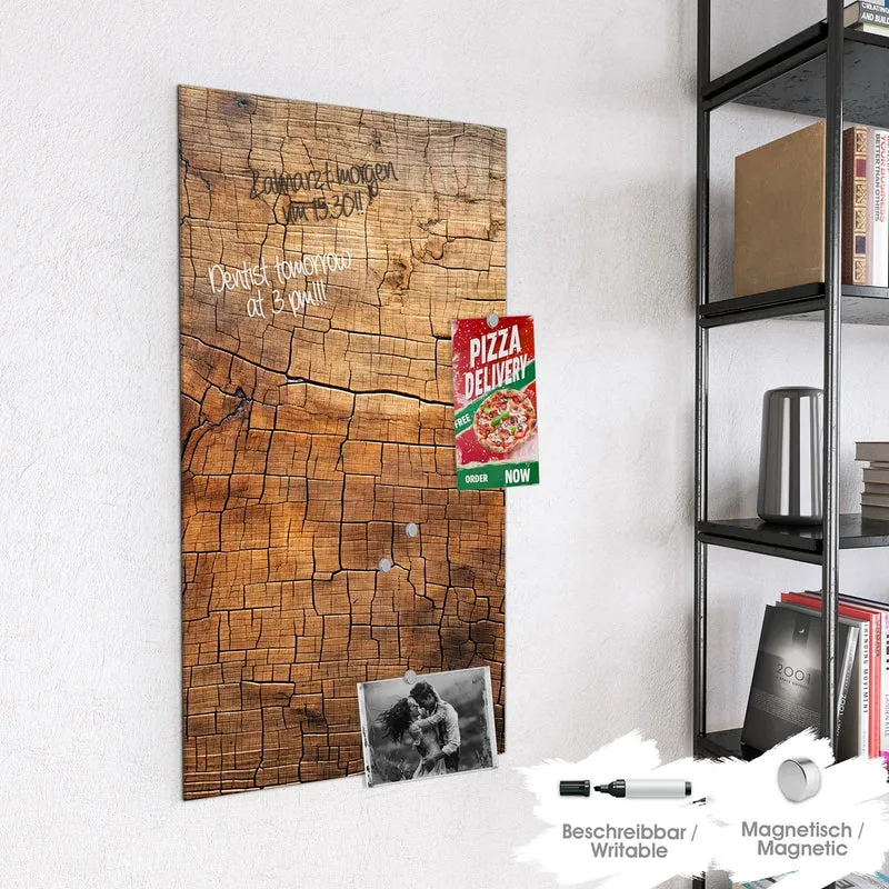 Magnettafel - Vintage Holzmaserung