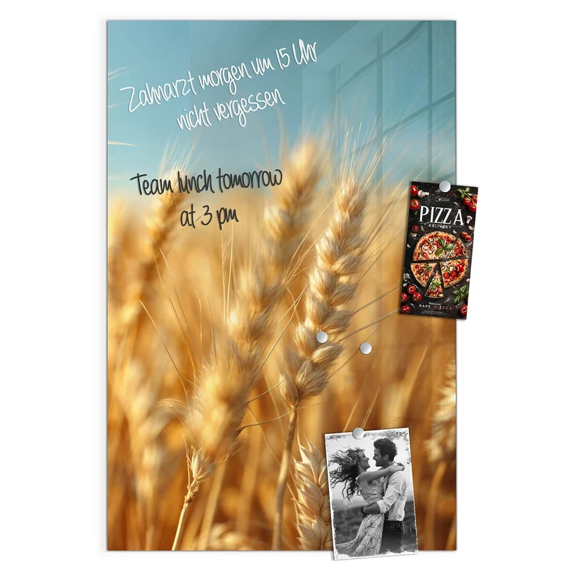 Magnettafel - Weizen im Sonnenlicht