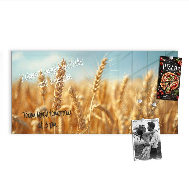 Magnettafel - Weizen im Sonnenlicht