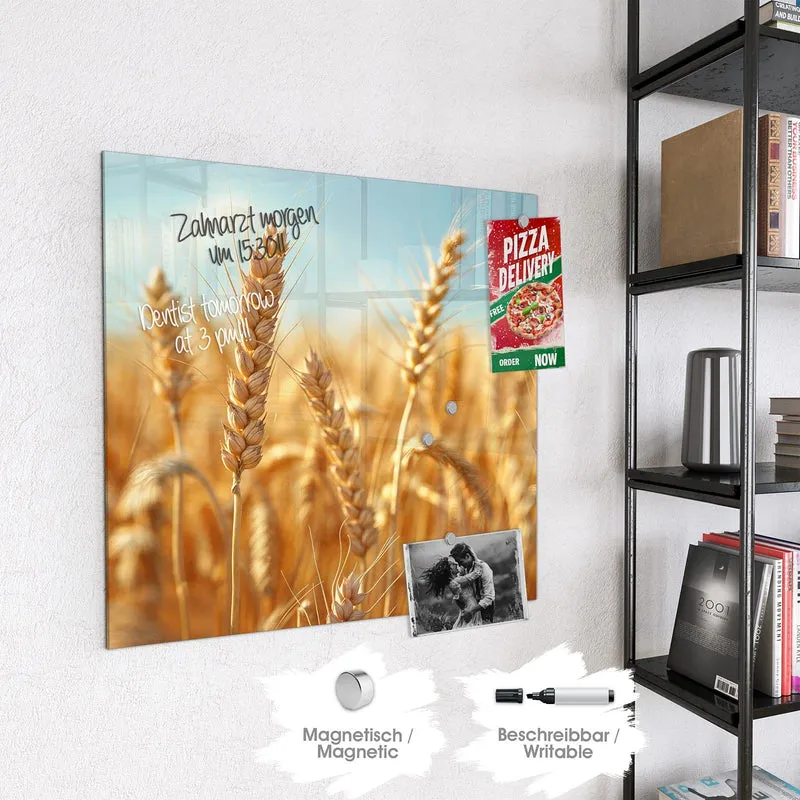 Magnettafel - Weizen im Sonnenlicht