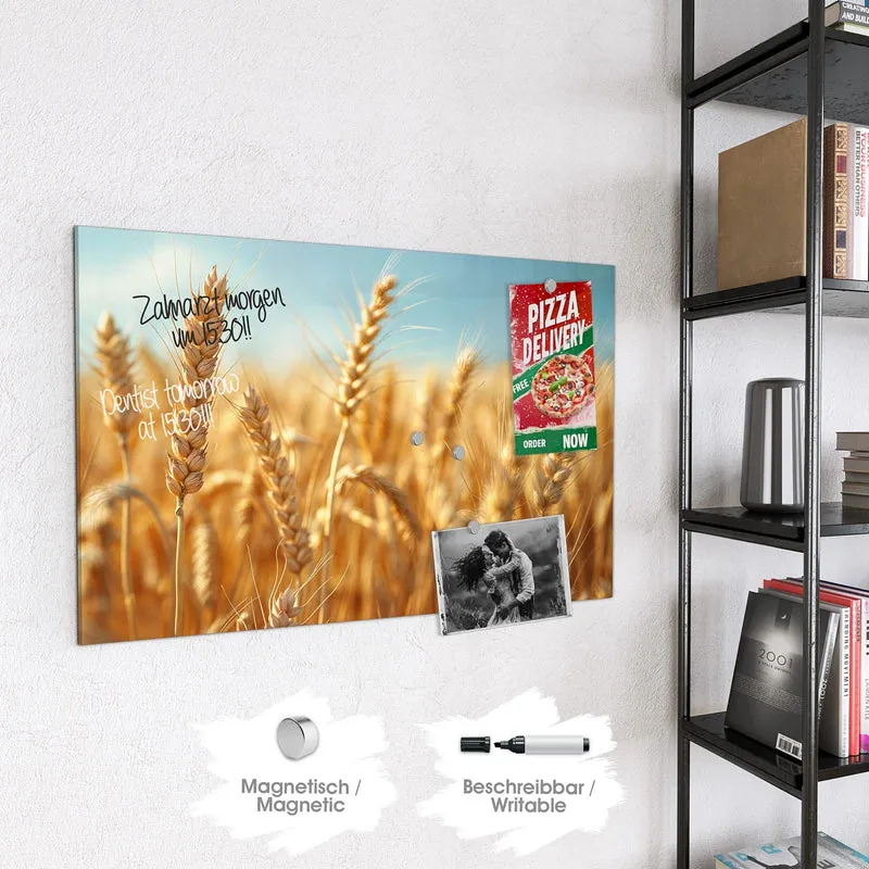 Magnettafel - Weizen im Sonnenlicht