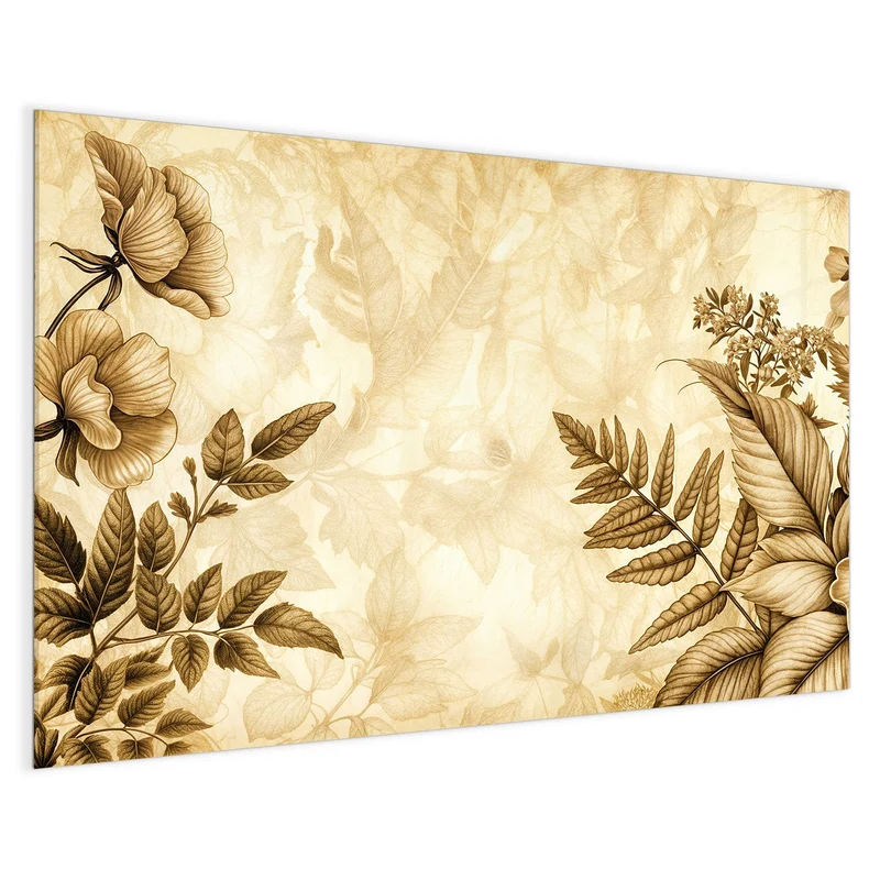 Magnettafel - Botanik in Sepia