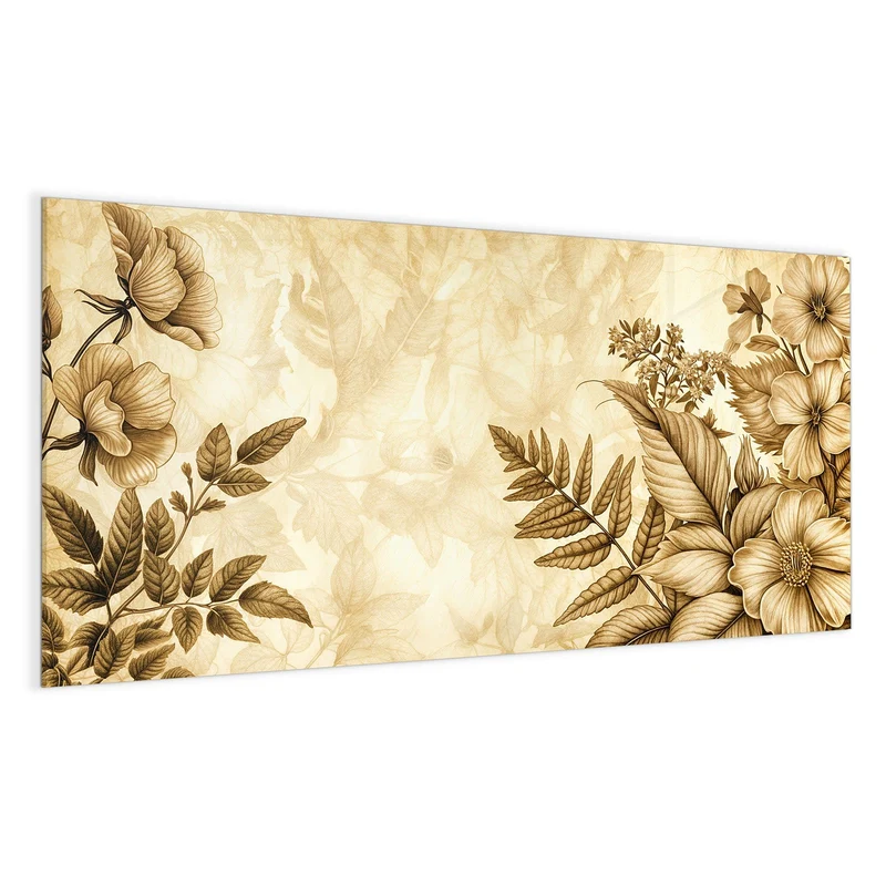 Magnettafel - Botanik in Sepia