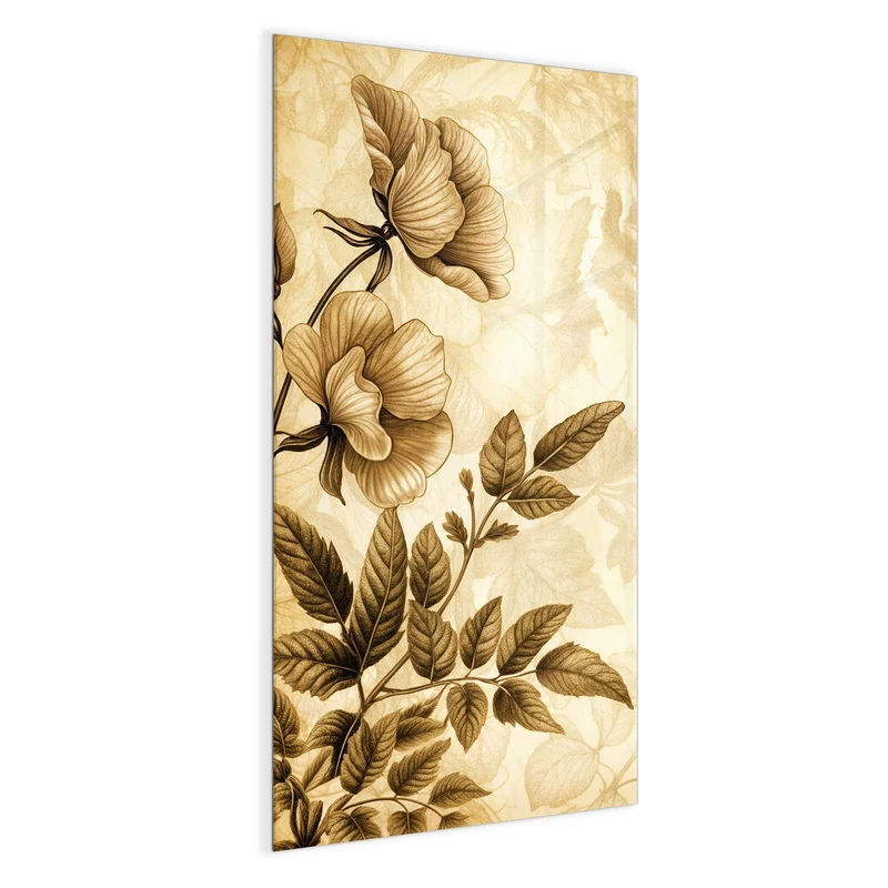 Magnettafel - Botanik in Sepia