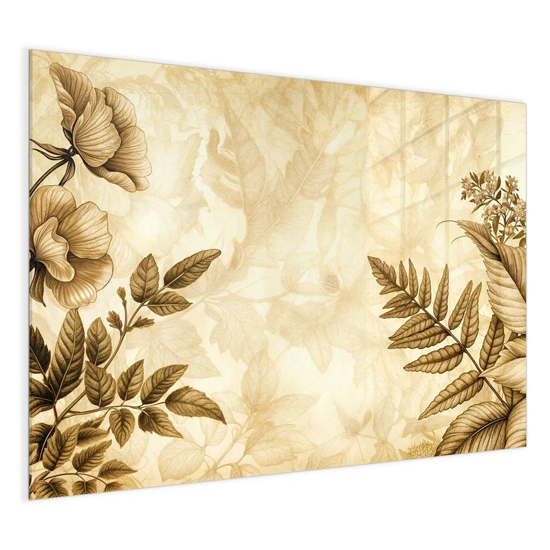 Magnettafel - Botanik in Sepia